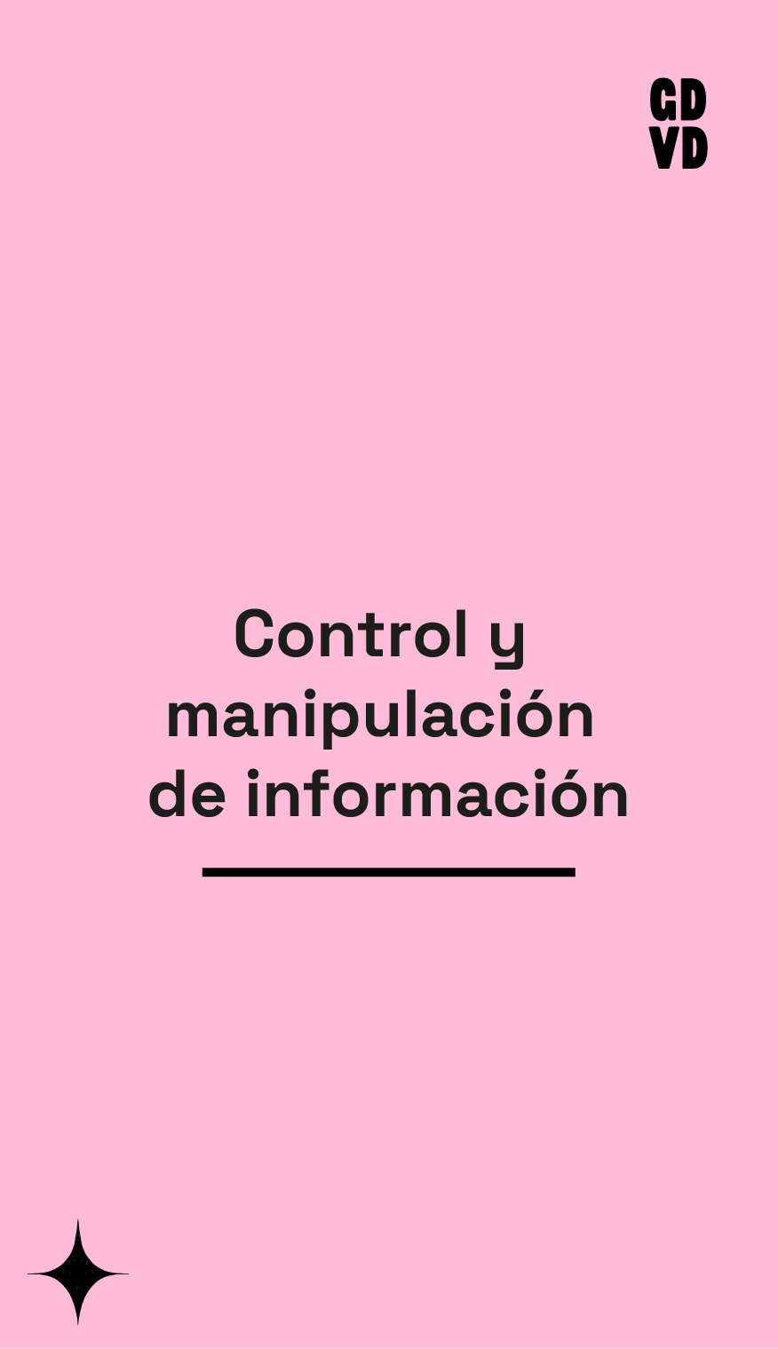 Control y manipulación de información