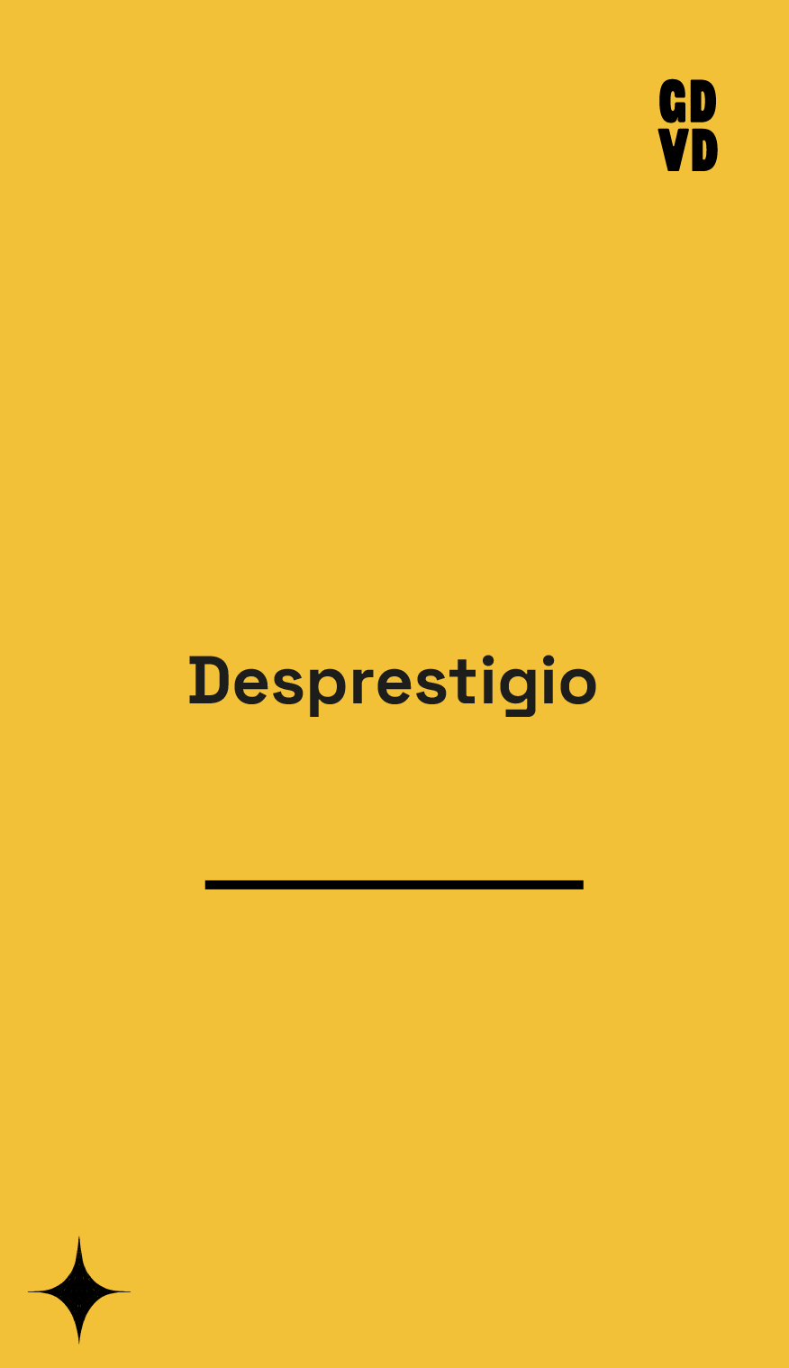 Desprestigio