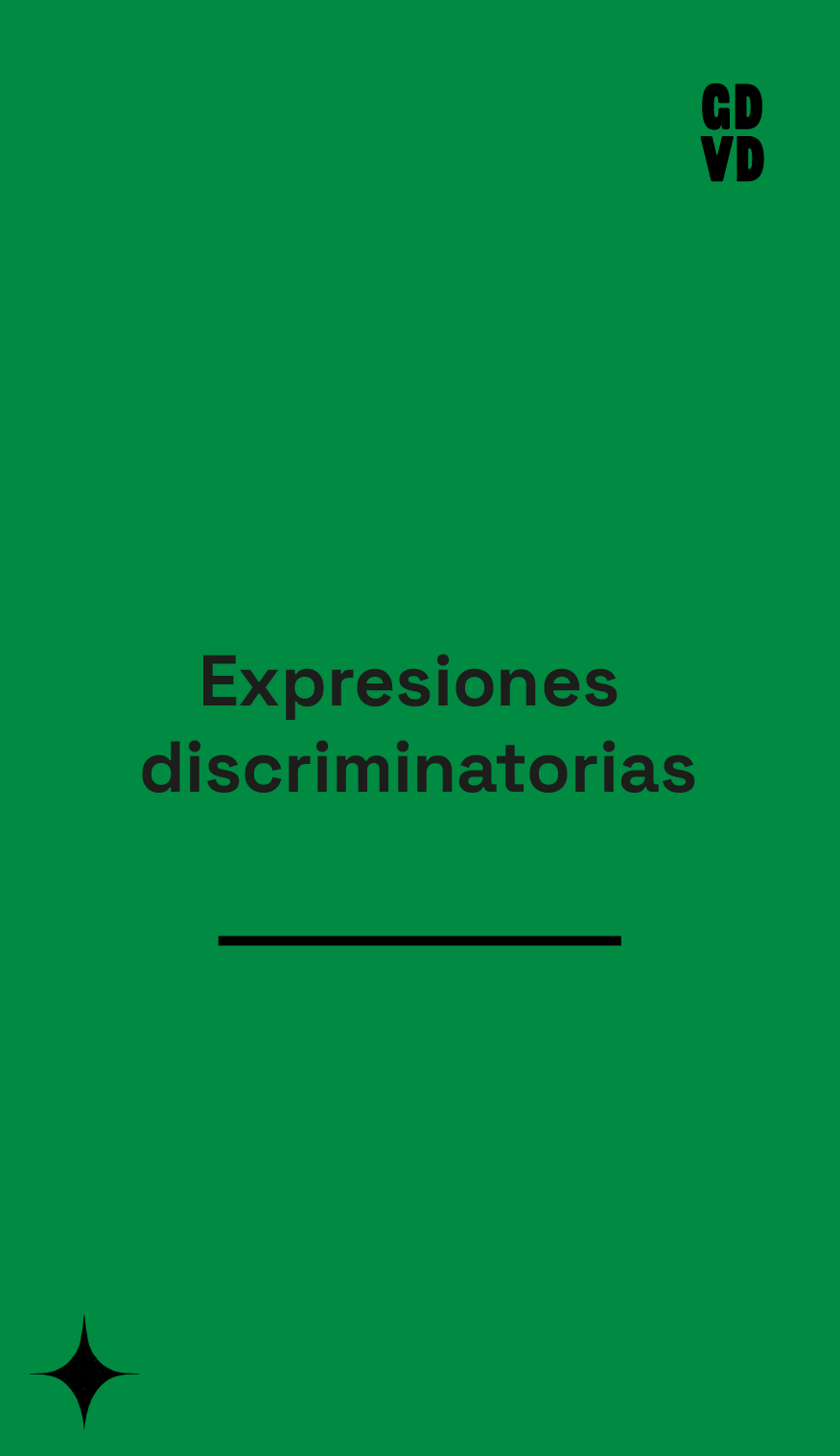 Expresiones discriminatorias